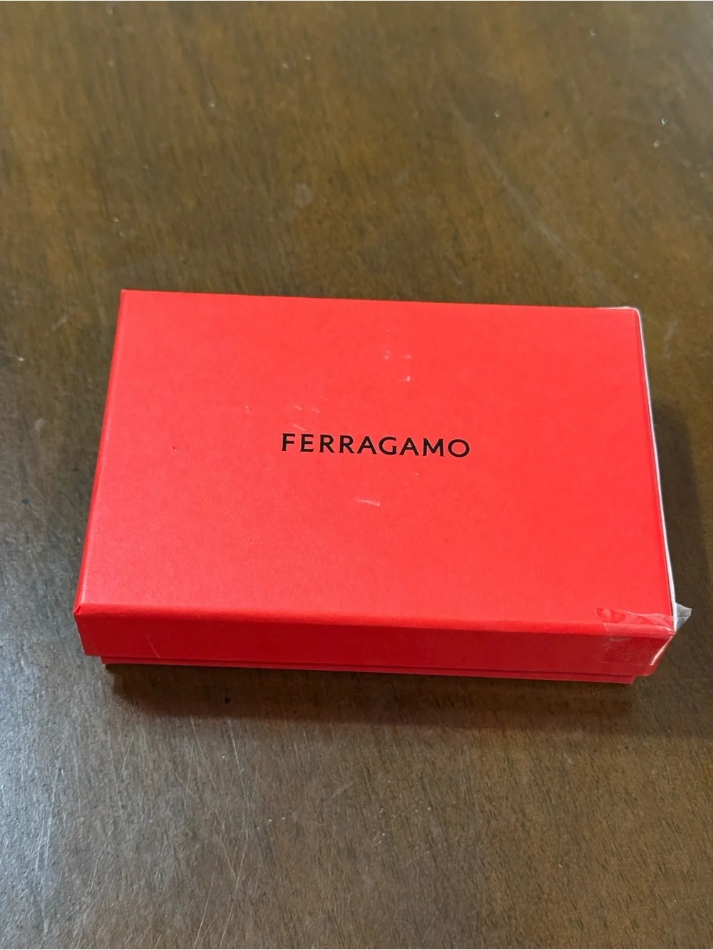 Salvatore Ferragamo Taupe Leather Card & Key Wallet